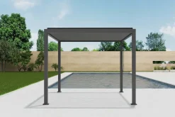 Pergola anthrazit Aluminium B/H/L: ca. 300x254,5x393 cm