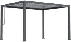Pergola anthrazit Aluminium B/H/L: ca. 300x254,5x393 cm
