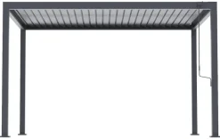 Pergola anthrazit Aluminium B/H/L: ca. 300x254,5x393 cm