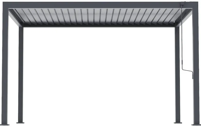 Pergola anthrazit Aluminium B/H/L: ca. 300x254,5x393 cm