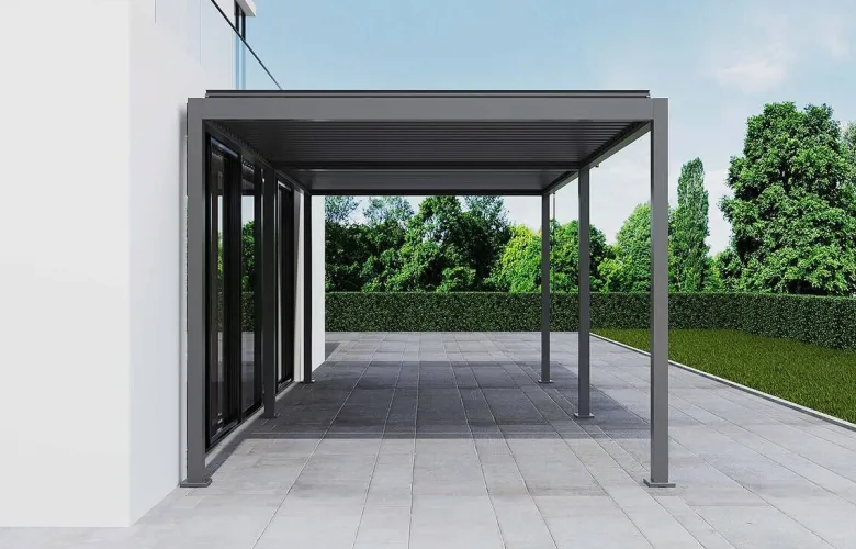 Pergola anthrazit Aluminium B/H/L: ca. 296x247x583 cm