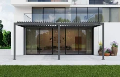 Pergola anthrazit Aluminium B/H/L: ca. 296x247x583 cm