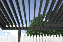 Pergola anthrazit Stahl B/H/L: ca. 172,5x244x240 cm