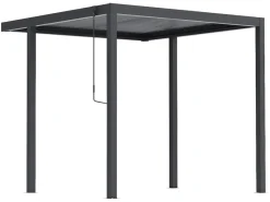 Pergola anthrazit Stahl B/H/L: ca. 172,5x244x240 cm