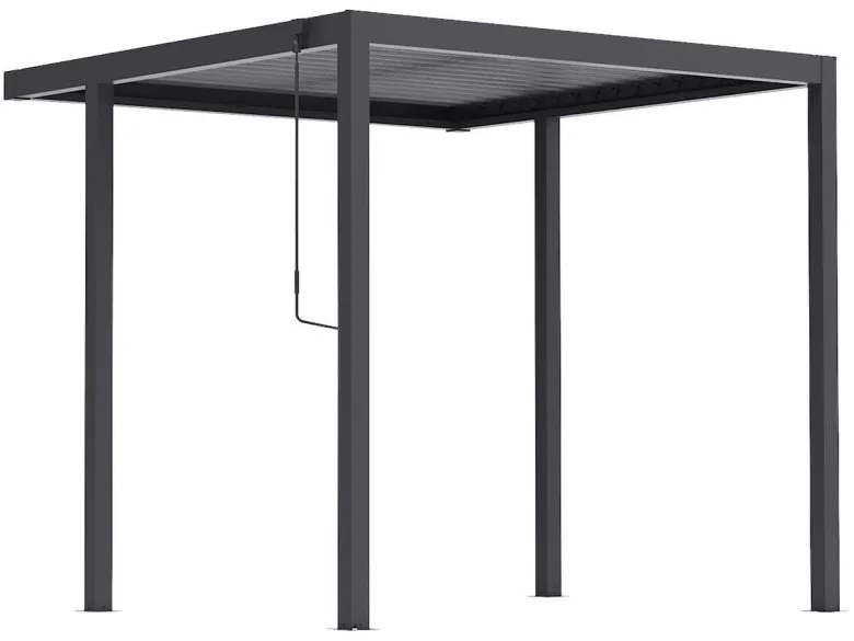 Pergola anthrazit Stahl B/H/L: ca. 172,5x244x240 cm