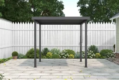 Pergola anthrazit Stahl B/H/L: ca. 172,5x244x240 cm