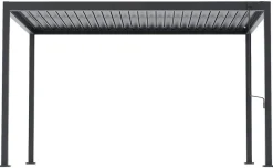 Pergola anthrazit Stahl B/H/L: ca. 296x247x389 cm