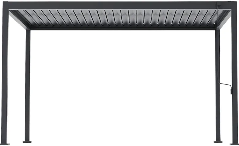 Pergola anthrazit Stahl B/H/L: ca. 296x247x389 cm