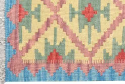 PersaTepp Teppich Kelim Gashgai blau B/H/L: ca. 60x1x198 cm
