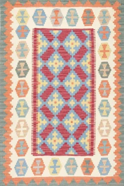 PersaTepp Teppich Kelim Gashgai blau B/H/L: ca. 101x1x151 cm