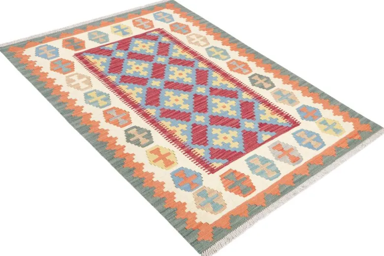 PersaTepp Teppich Kelim Gashgai blau B/H/L: ca. 101x1x151 cm