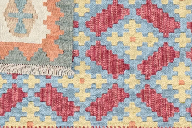 PersaTepp Teppich Kelim Gashgai blau B/H/L: ca. 101x1x151 cm