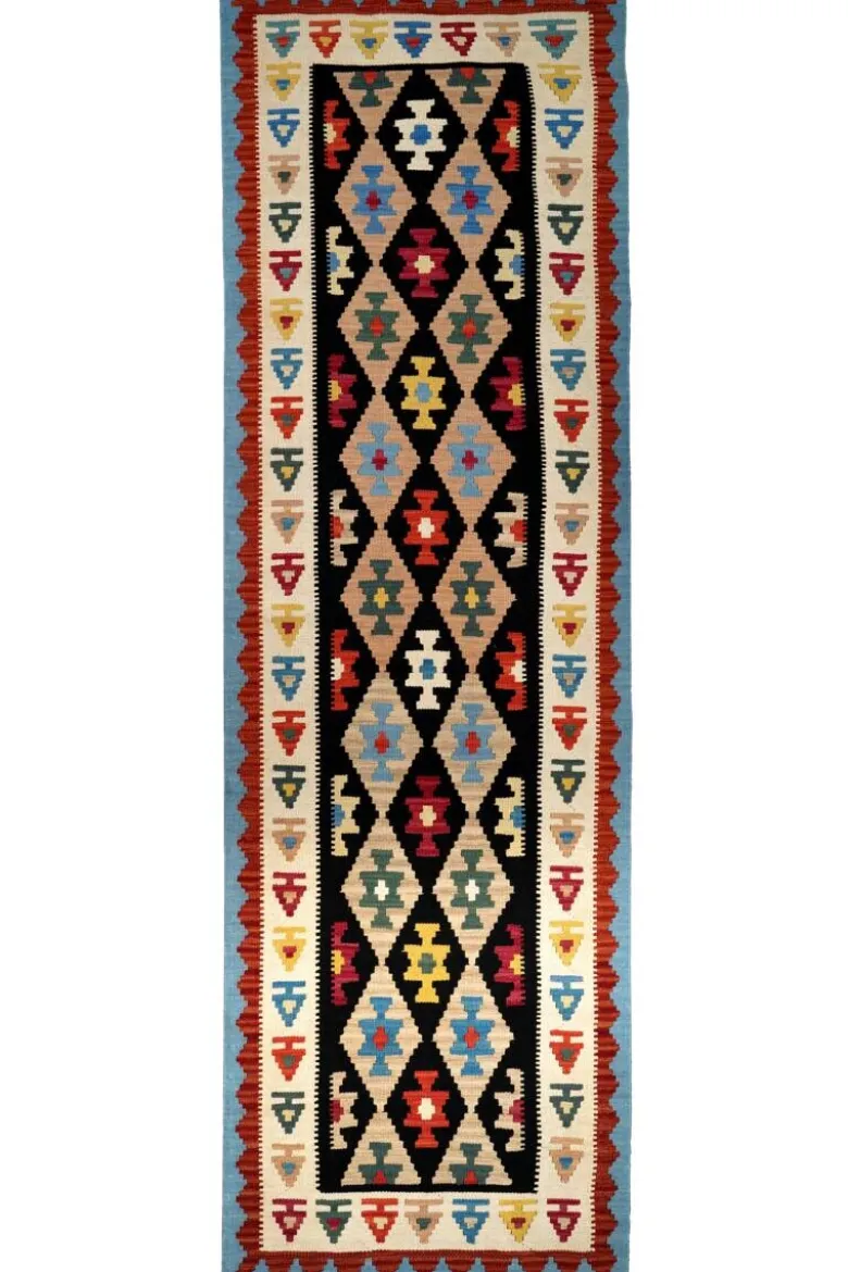 PersaTepp Teppich Kelim Gashgai beige B/H/L: ca. 88x1x295 cm