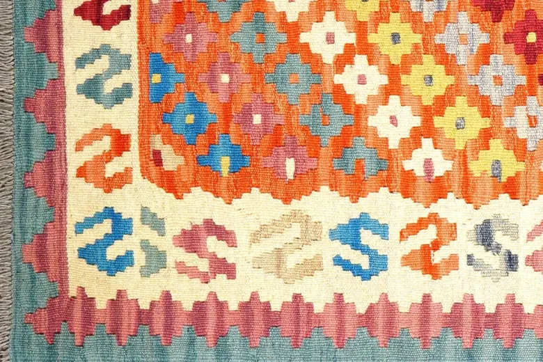 PersaTepp Teppich Kelim Gashgai beige B/H/L: ca. 79x1x289 cm