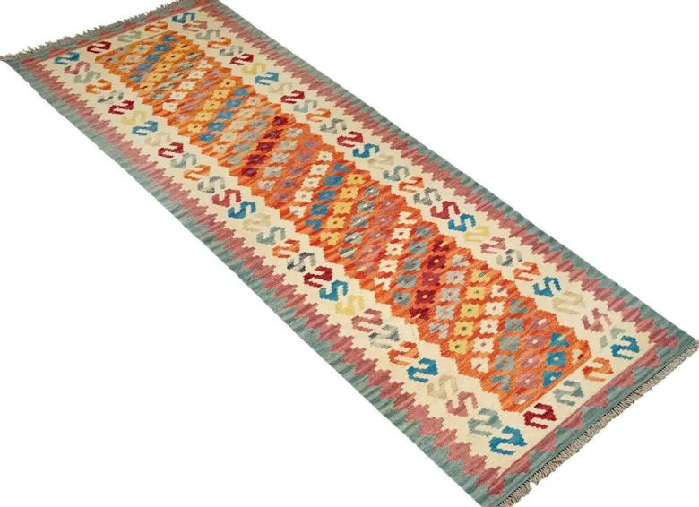 PersaTepp Teppich Kelim Gashgai beige B/H/L: ca. 79x1x289 cm