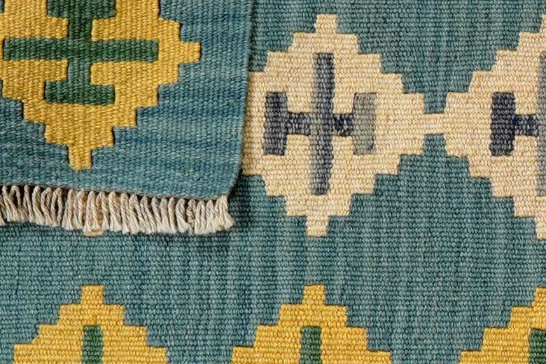 PersaTepp Teppich Kelim Gashgai blau B/H/L: ca. 63x1x88 cm