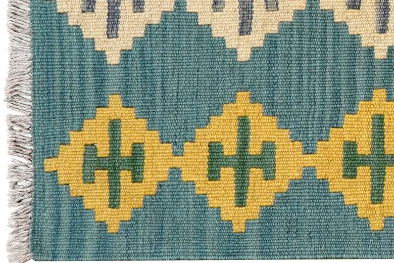 PersaTepp Teppich Kelim Gashgai blau B/H/L: ca. 63x1x88 cm