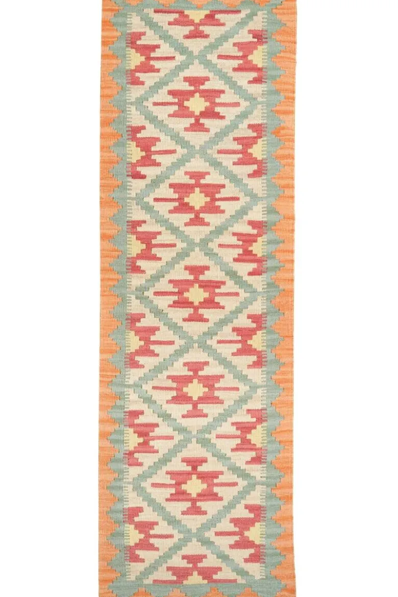 PersaTepp Teppich Kelim Gashgai grün B/H/L: ca. 63x1x201 cm