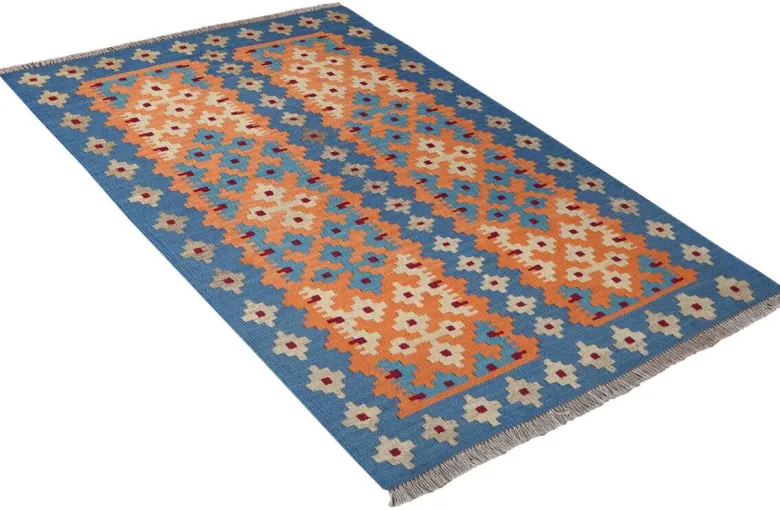 PersaTepp Teppich Kelim Gashgai blau B/H/L: ca. 84x1x134 cm