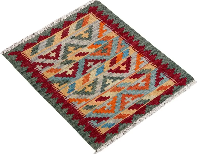 PersaTepp Teppich Kelim Gashgai bunt B/H/L: ca. 62x1x86 cm