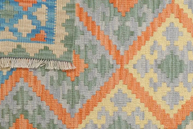 PersaTepp Teppich Kelim Gashgai blau B/H/L: ca. 107x1x141 cm