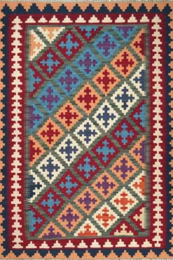 PersaTepp Teppich Kelim Gashgai grün B/H/L: ca. 104x1x150 cm