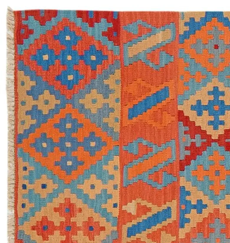 PersaTepp Teppich Kelim Gashgai bunt B/H/L: ca. 82x1x296 cm