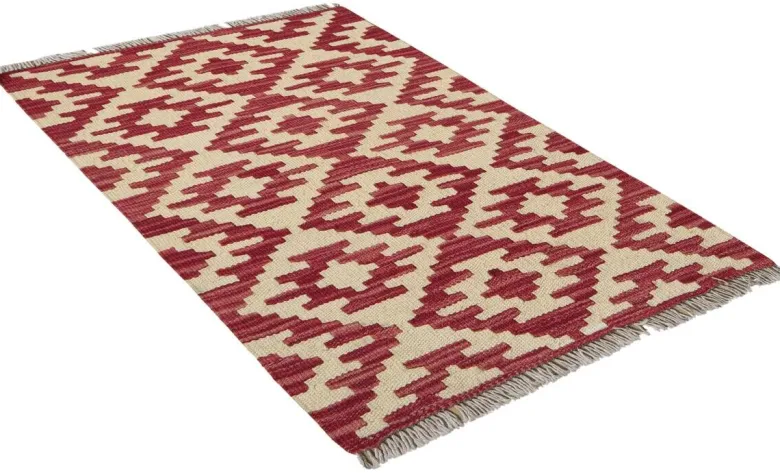 PersaTepp Teppich Kelim Gashgai rot B/H/L: ca. 62x1x88 cm