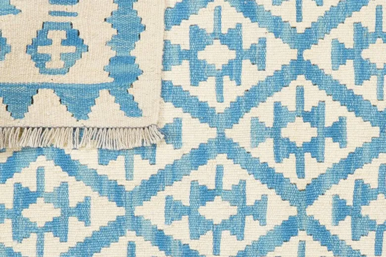 PersaTepp Teppich Kelim Gashgai blau B/H/L: ca. 109x1x145 cm