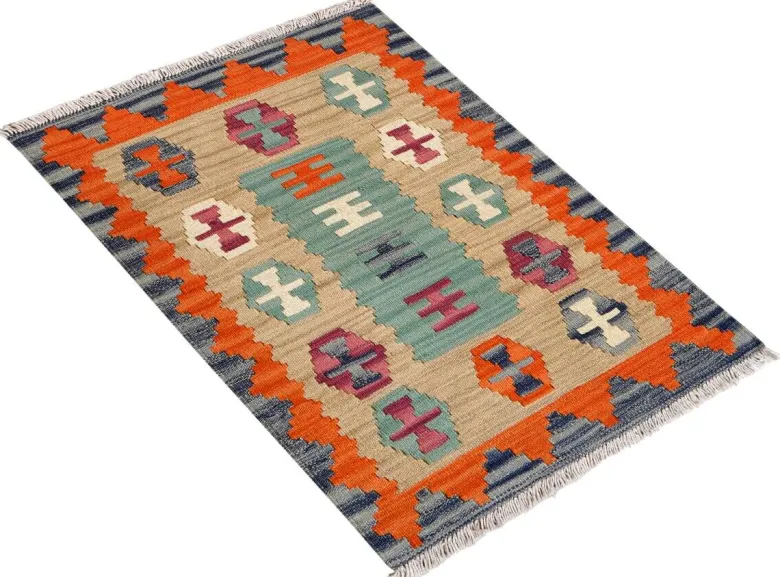 PersaTepp Teppich Kelim Gashgai bunt B/H/L: ca. 64x1x91 cm