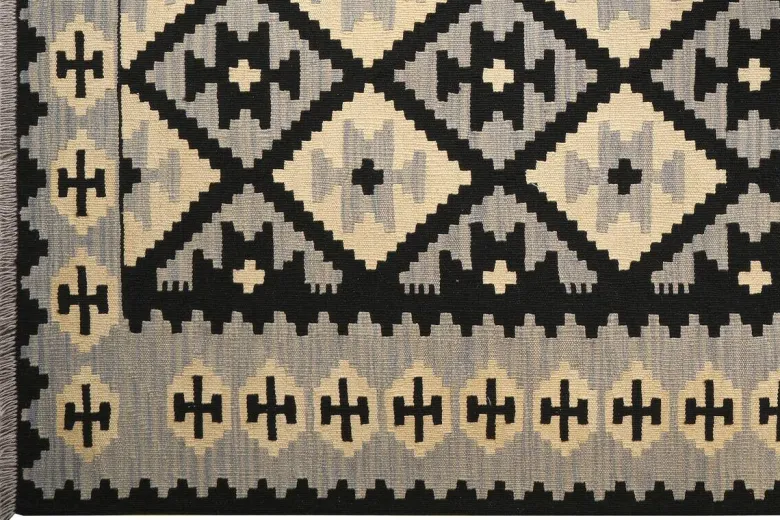 PersaTepp Teppich Kelim Gashgai grau B/H/L: ca. 173x1x240 cm