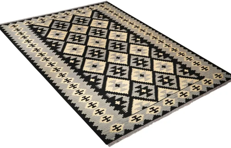 PersaTepp Teppich Kelim Gashgai grau B/H/L: ca. 173x1x240 cm