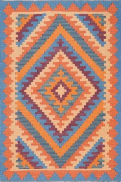 PersaTepp Teppich Kelim Gashgai bunt B/H/L: ca. 84x1x123 cm
