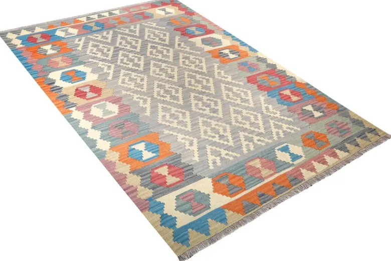 PersaTepp Teppich Kelim Gashgai bunt B/H/L: ca. 168x1x238 cm