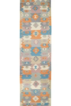 PersaTepp Teppich Kelim Gashgai bunt B/H/L: ca. 81x1x290 cm