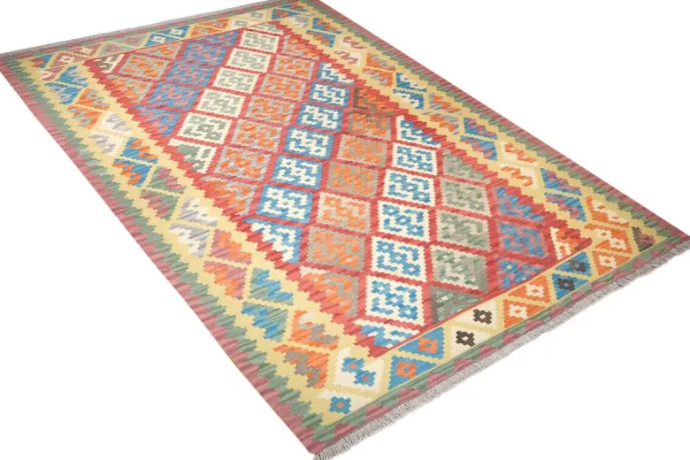 PersaTepp Teppich Kelim Gashgai gelb B/H/L: ca. 182x1x253 cm
