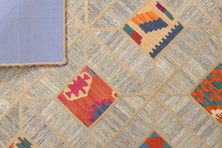 PersaTepp Teppich Kelim Tekkehdouz beige B/H/L: ca. 150x1x200 cm