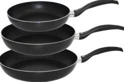 Pfannenset Ducto schwarz Aluminium 3 tlg.