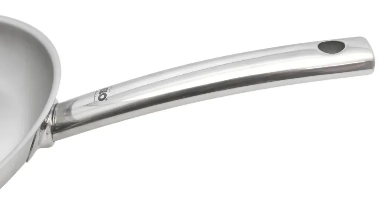 Pfanne silber Edelstahl D: ca. 28 cm