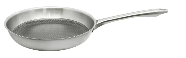 Pfanne silber Edelstahl D: ca. 28 cm