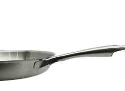 Pfanne silber Edelstahl D: ca. 28 cm