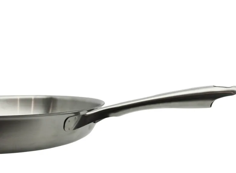 Pfanne silber Edelstahl D: ca. 28 cm