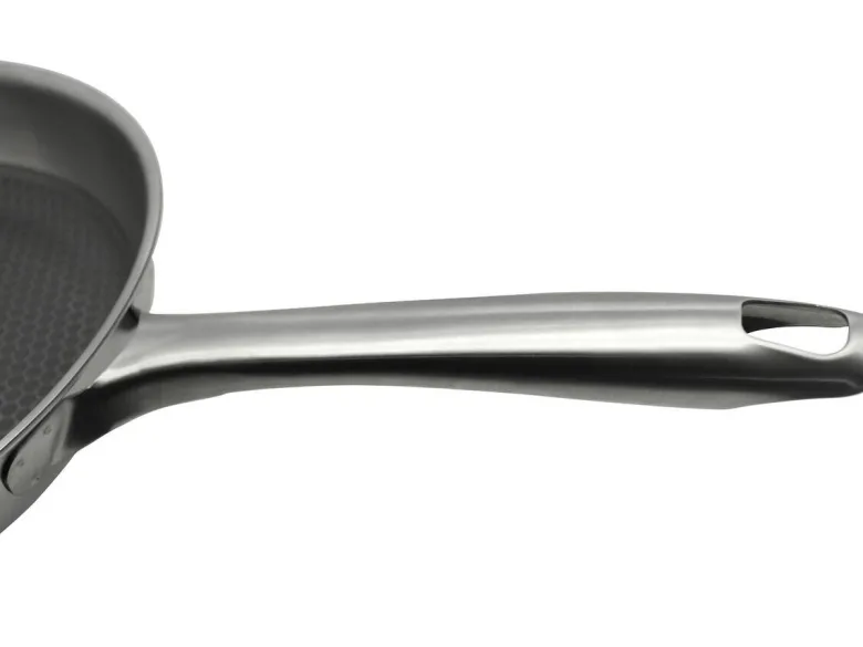 Pfanne silber Edelstahl D: ca. 28 cm