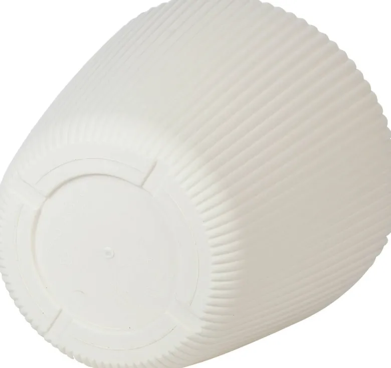 Pflanztopf creme Kunststoff H/D: ca. 21x24 cm