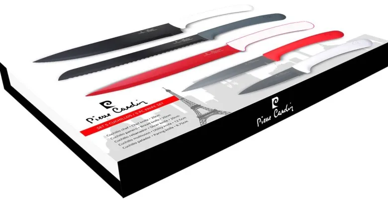 PIERRE CARDIN Messerset bunt Edelstahl 5 tlg.