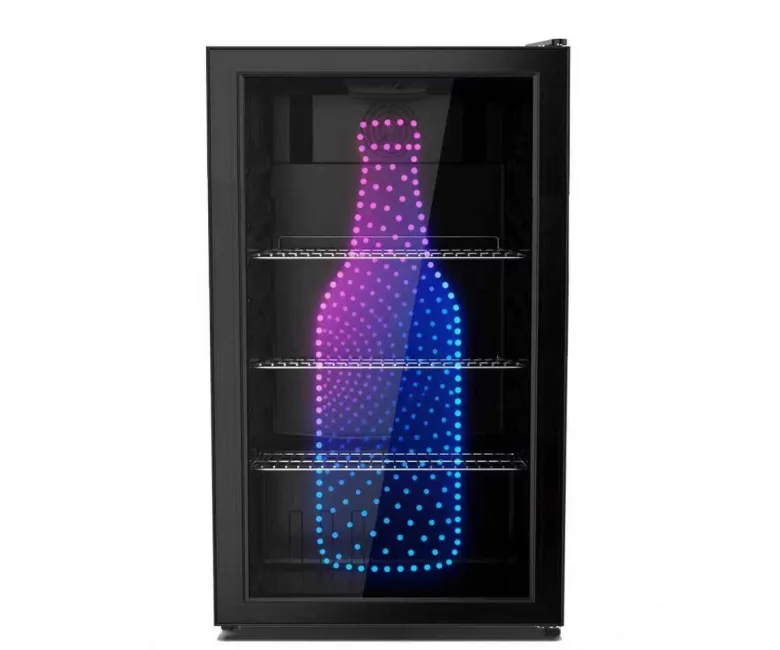 PKM Glastürkühlschrank GKS83FC2 schwarz B/H/L: ca. 44,5x83x47 cm
