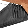 PLATINUM Faltsonnensegel Coolfit grau Polyethylen B/H/L: ca. 400x1x290 cm