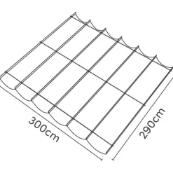 PLATINUM Faltsonnensegel Coolfit sand Polyethylen B/H/L: ca. 300x1x290 cm