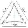 PLATINUM Sonnensegel Coolfit grau Polyethylen B/H/L: ca. 500x1x500 cm