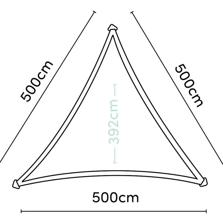 PLATINUM Sonnensegel Coolfit grau Polyethylen B/H/L: ca. 500x1x500 cm